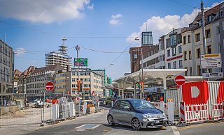 Die Dauerbaustelle am Jahnplatz. - Sarah Jonek Fotografie