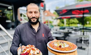 Anatolisches Frühstück (s.Bild), Burger wie von der US-Ostküste und Wolfsbarsch mit lila Kartoffelchips sind kulinarischen Neuheiten in Bielefeld. - Stefan Becker