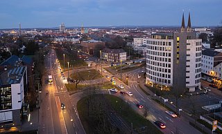 Am Adenauerplatz kommt es demnächst zu erheblichen Verkehrsbehinderungen. - Mike-Dennis Müller