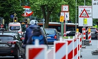 Zwei neue Großbaustellen sind in der Bielefelder Innenstadt eingerichtet worden. - Sarah Jonek (Archiv)