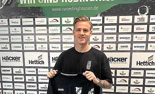 Gerrit Kaiser wurde beim Fußball-Regionalligisten SV Rödinghausen als Neuzugang vorgestellt. - SVR