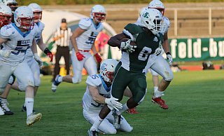 Die Bielefeld Bulldogs sind nach dem Heimsieg gegen Bonn schon wieder gebremst worden. - Zarnke