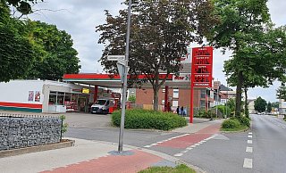 Die Star-Tankstelle an der Königstraße in Minden wurde am 23. Mai überfallen. - Sebastian Radermacher