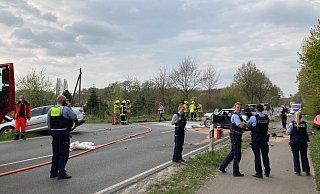 Unfall bei Hiddenhausen. - Jobst Lüdeking