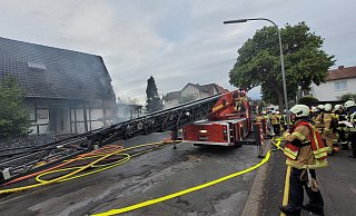 Die Feuerwehr hat einen Brand in Bünde gelöscht. - Gerald Dunkel