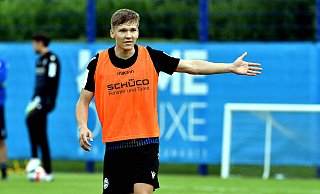 Sebastian Müller stand seit Januar 2020 bei Arminia unter Vertrag. Ein Abkommen über die Drittliga-Zugehörigkeit wurde im Vertrag aber nicht festgelegt, wie jetzt bekanntwurde. - imago images/pmk