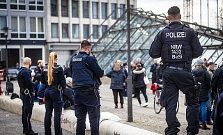 Im März 2024 haben Polizei und Ordnungsamt eine Razzia an der Bielefelder Tüte durchgeführt. - NW