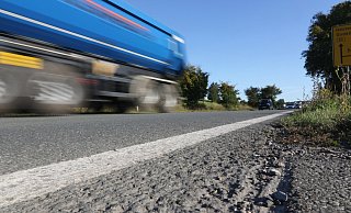 Die Arbeiten an der Bundesstraße 83 bei Blankenau gehen weiter. - Simone Flörke