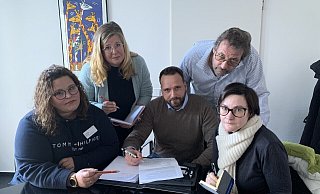 Christina Schultz, Esther Lux, Martin Wittig, Ralf Adams und Mady Schumacher (v.l.) wollen mitreden. Sie vertreten 30 privaten Dienste, die die Hälfte der Bielefelder Pflegebedürftigen versorgen. - Ivonne Michel