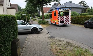 Der Unfall ereignete sich an der Einmündung Sandweg/ Am Urnenfeld. - Polizei Minden-Lübbecke