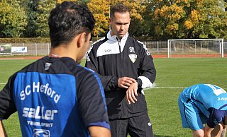 Herfords Trainer Stephan Eggert konnte den Abstieg nicht verhindern. - Andreas Gerth