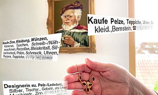 Per Kleinanzeige hatte ein Mann nach Gobelin-Wandbildern gesucht. Bei einer Gütersloher Rentnerin stieß er mit seinem Gesuch auf Interesse. - Christian Bröder / Illustration: Andreas Frücht