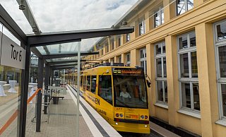 Wegen einer Weichenstörung kommt es aktuell zu Behinderungen auf der Bielefelder Stadtbahnlinie 3. - Dennis Angenendt