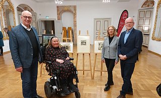 Engagieren sich für die Kunst in Paderborn (v.l.): Werner Jülke, Andrea Brockmann, Margot Becker und Gerhard Kretschmann. - Freundeskreis der städtischen Galerien Paderborn e.V.