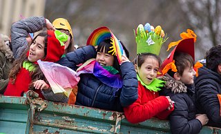 Der letzte Kinderkarnevalszumzug durch das Riemeke-Viertel im Februar 2020. - Niklas Tüns