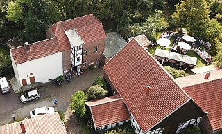 Kemenas Mühle in Gohfeld ist als besonderes technisches Kulturdenkmal eingestuft. - Mühlengruppe