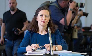 Die forensische Psychiaterin Nahlah Saimeh, hier als Gutachterin im Landgericht. - picture alliance/dpa Die forensische Psychiaterin Nahlah Saimeh, hier als Gutachterin im Landgericht. - picture alliance/dpa