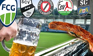 Der Absatz von Bier in Deutschland ist nach der Aufhebung der Corona-Beschränkungen im ersten Halbjahr 2022 gestiegen. Viel wird auch an den heimischen Sportplätzen konsumiert. - Montage: Andreas Frücht