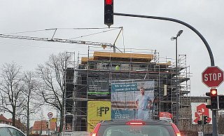 Es wird fleißig gebau in Gütersloh, um dem Wohnraummangel entgegenzuwirken - so wie hier an der Ecke Carl-Bertelsmann-Straße / Annenstraße. - Irja Most