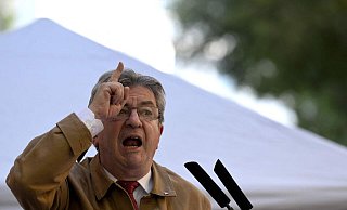 Jean-Luc Mélenchon in Marseille. - NICOLAS TUCAT/AFP