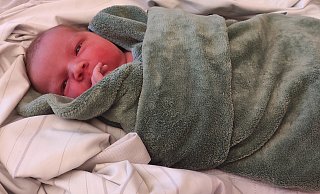 Eine ruhige Natur: Simon Louis ist Höxters zufriedenes Neujahrsbaby. - Svenja Ludwig
