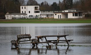 Noch am Samstag war der Wasserstand rund um Höxter ziemlich hoch. - Thomas Kube