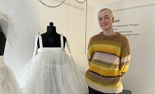 Lina Kaliske hat ihr Ausstellungsstück schon auf der Creativa und der 14. Kurzfilmnacht "Oberhausen trifft Paderborn" präsentiert. - Jennifer Retslav