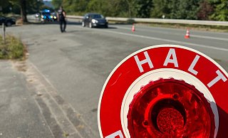 Mehrere Kontrollstellen wurden kreisweit eingerichtet. Ein Schwerpunkt lag auf der B64. - Polizei