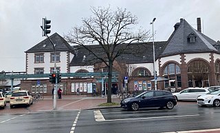 Der Herforder Bahnhof: Hier fand der Einsatz statt. - Jobst Lüdeking