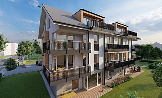 Der Neubau an der Gustavstraße 4 in Windelsbleiche ist fertig, die ersten Mieter ziehen am 1. Juli ein. - GSWG