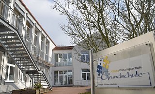 Die Aula der Grundschule Spenge/Hücker-Aschen kann derzeit nicht genutzt werden. - Mareike Patock