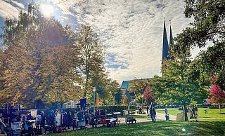 So sah der Dreh im Oktober im Park der Menschenrechte aus. - NW/Archiv