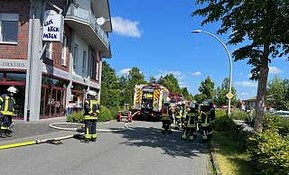 Wegen der nicht auszuschließenden Gefahr für die Tagesgäste wurde das Einsatzstichwort auf "Menschenleben in Gefahr" erhöht und gleichzeitig der "Alarmplan für den Massenanfall für bis zu 20 Verletzte" ausgelöst. - Thorsten Heß