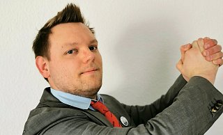 Pierre Amling kandidiert für "Die Partei". - Judith Gladow