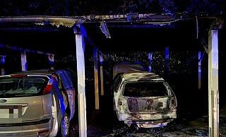 Ausgebrannt: Am VW Polo entstand Totalschaden. - Charlotte Mahncke