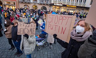 Die Botschaften auf den Plakaten sind deutlich. - Niklas Tüns