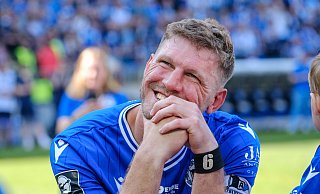 Fabian Klos wird Arminia Bielefeld auch im Anschluss an seine aktive Karriere in anderer Funktion erhalten bleiben. - Andreas Zobe