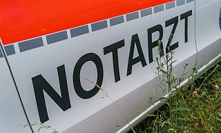 Das Einsatzfahrzeug wurde durch das Feuer komplett zerstört. - picture alliance / Fotostand
