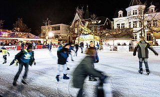 Die Eisbahn soll wieder ein Anziehungspunkt auf dem Weihnachtsmarkt werden. - Staatsbad Bad Oeynhausen