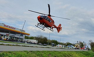 Gegen 17 Uhr wurde ein 14-jähriger Radfahrer auf der Osnabrücker Straße beim Autohof schwer verletzt. - GERALD DUNKEL