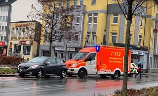 Am Kesselbrink wurde eine Frau gegen 8 Uhr von einem Auto angefahren. - Barbara Franke