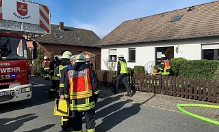 Zu einem Einsatz in der Wollgrasstraße in Salzkotten wurde die Feuerwehr gerufen. - Ralph Meyer