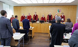 Der Verfassungsgerichtshof in Münster hat über das Organstreitverfahren wegen der Änderung des Kommunalwahlgesetzes verhandelt. - Friso Gentsch/dpa