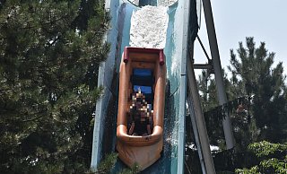 Die Wildwasserbahn Kongo River zählt zu den beliebtesten Attraktionen im Safariland. - Symbolbild: Sigurd Gringel