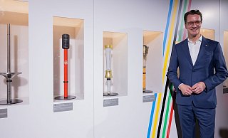 Wirbt für Olympische und Paralympische Spiele in NRW: Ministerpräsident Hendrik Wüst (CDU). (Archivfoto) - Rolf Vennenbernd/dpa