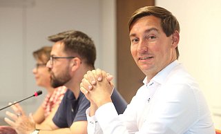 Rhetorikkurse als Juso: Landesvorsitzender Hartmann (r), Fraktionschef Kutschaty. - picture alliance/dpa