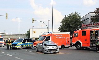 Vier Personen werden leicht verletzt - eine sogar schwer. - Thorsten Heß