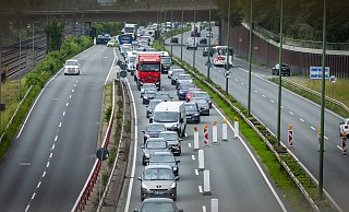 Baustellen auf dem OWD in Bielefeld sorgen immer wieder für Staus im Berufsverkehr. - Sarah Jonek