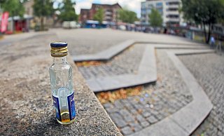 Das problematische Zentrum von Brackwede. Auf dem Treppenplatz ereignen sich tags wie nachts Ruhestörungen und Pöbeleien. - Sarah Jonek