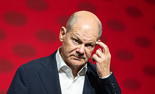 Bundeskanzler Olaf Scholz: Viele SPD-Mitglieder haben den Glauben an eine erfolgreiche Bundestagswahl bereits verloren. - picture alliance/dpa